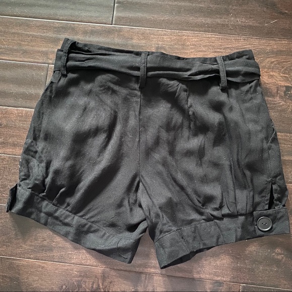 NWT Belted Tie Black Shorts size 0 - Picture 7 of 9